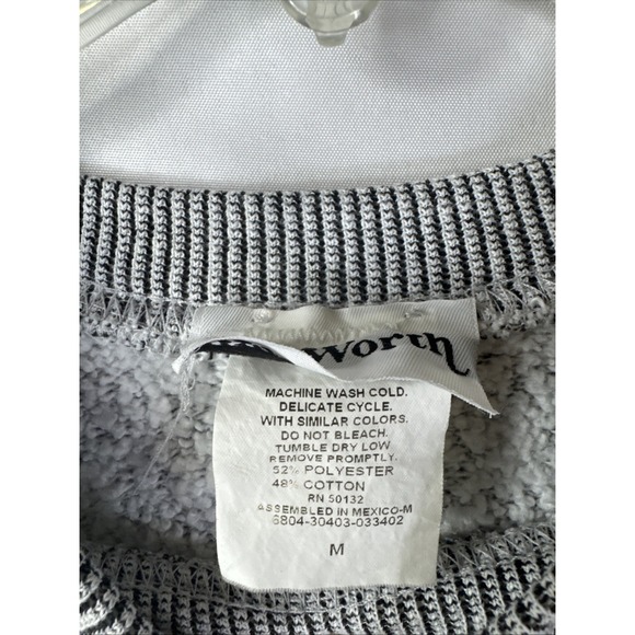 Bonworth Butterflies Flowers M Crewneck Sweatshirt Embroidered Sweater - Picture 6 of 6